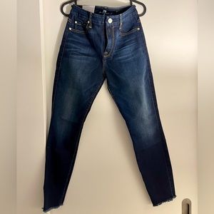 NWOT - high waisted high rise jeans ankle - super skinny - size 27
